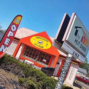 the front of the restaurant