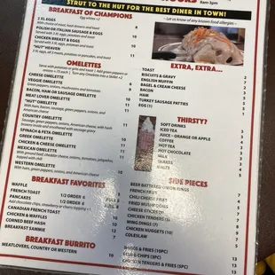 sushi and sashimi, menu