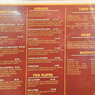 Menu October 2024