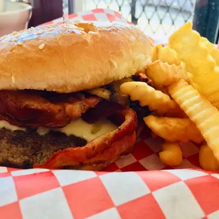 Mushroom Bacon Swiss Burger