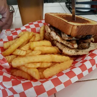 Chicken Bacon Swiss Burger