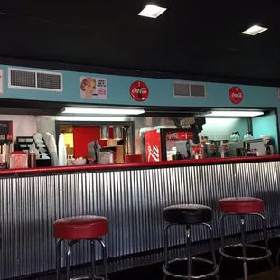 Old school diner vibe