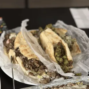 Gyro Wrap + Falafel Wrap