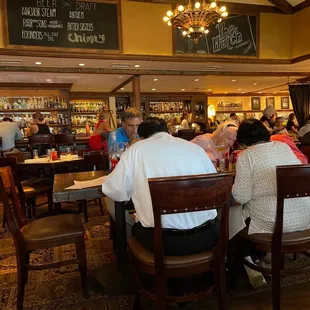 people sitting at tables