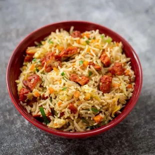 a bowl of fried rice