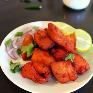 a plate of fried food