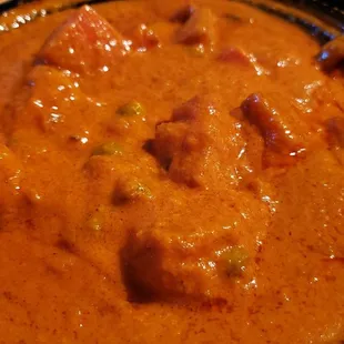 Vegetable coconut curry, vegan by default ($12). Excellent, wish it had more vegetables. Get it spicy too overcome sweetness of the coconut.