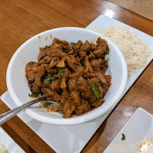 Mushroom fry curry