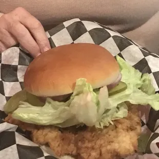 This is a half, yes half, tenderloin! She loved it!