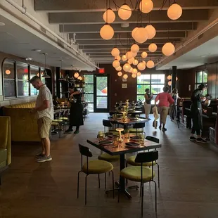 Downstairs dining area