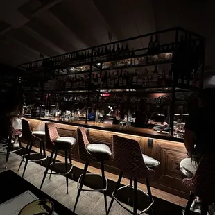 View of the bar from our table