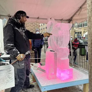 Ice sculpture contest