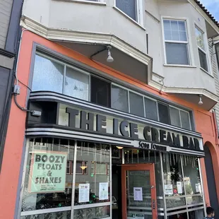 The exterior of The Ice Cream Bar.