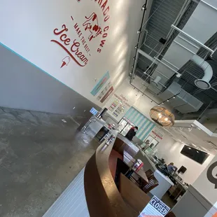 the interior of the store