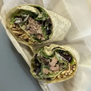 Pulled pork Shantea Wrap, meaty and delicious,