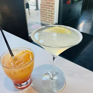 Tequila Sunrise &amp; Lemon Drop Martini Pre Birthday