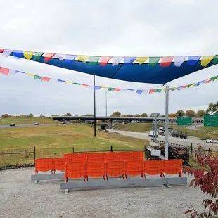 seating area for watching traffic