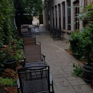 Patio outdoor seating.