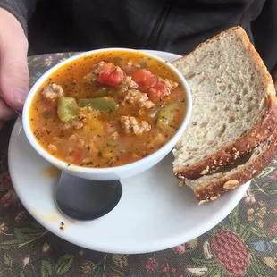 Tomato Florentine Soup at The Idle Hour in West Bend