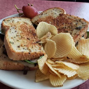Portobello mushroom sandwich