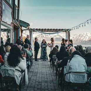 Winter wedding on Lake Tahoe.