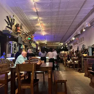 the interior of the restaurant