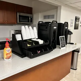 Free coffee in the Owners Lounge starting at 5AM.
