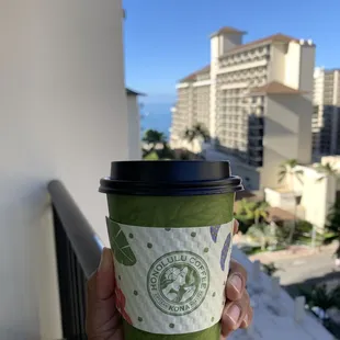 Coffee on the lanai