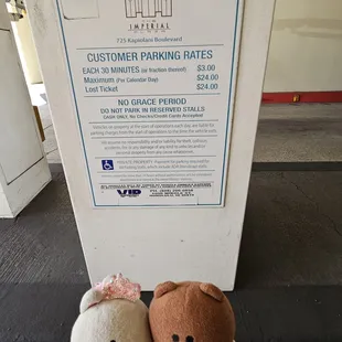 Parking rates