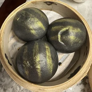 Golden custard dumpling. Least favorite item we had