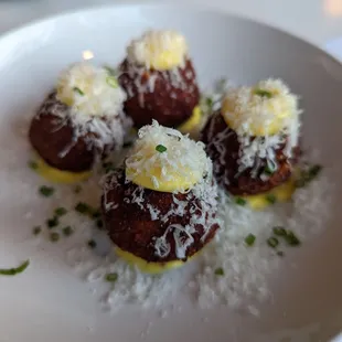 Crispy lobster arancini