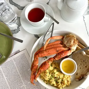 crab legs n eggs