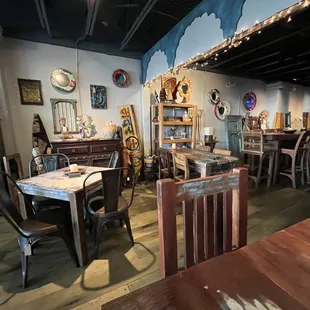 Restaurant or furniture store? The answer is both! The food is great too!