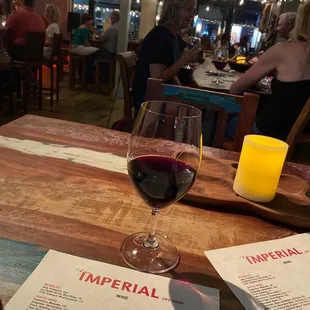 Date night, starting with the Nonni Malbec.