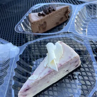 a slice of cheesecake