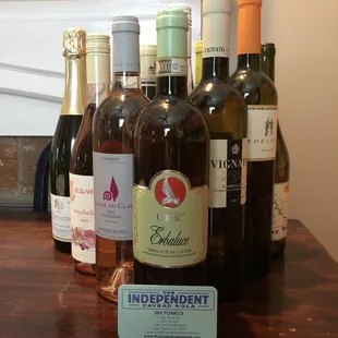 Summer whites and rosés selection