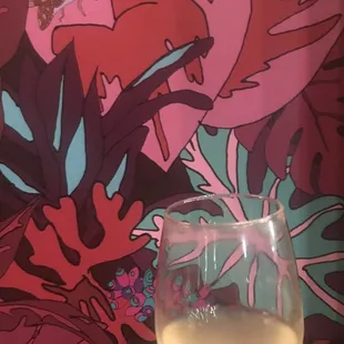 a glass of wine