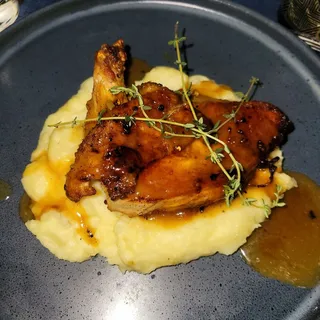 Brick pressed Roast Chicken