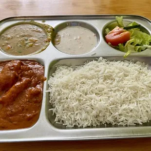 Chicken Tikka Masala Lunch Combo (also came with naan)