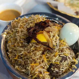 Goat biryani, delicious!