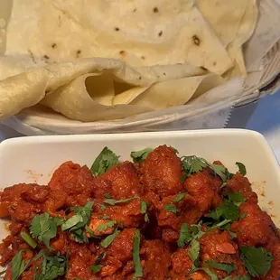 Chicken 65 + rumali roti