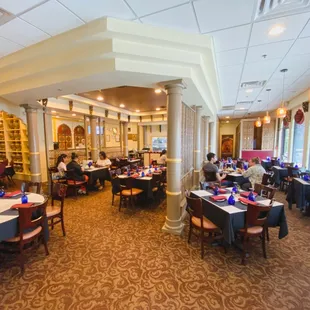 the dining room of a restaurant