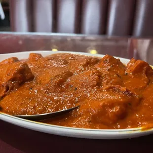 a plate of food on a table