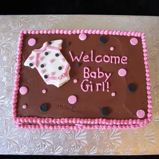 Baby Girl Baby Shower Cake