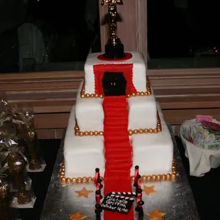 Oscar (red carpet) themed cake for 50th birthday