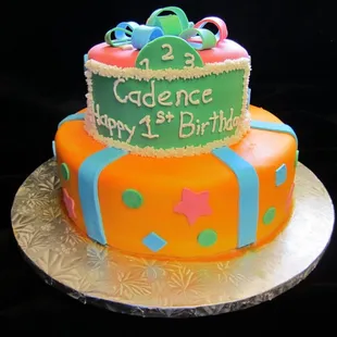 1st birthday cake - Red Velvet Cake