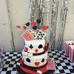 2 tier magician birthday cake