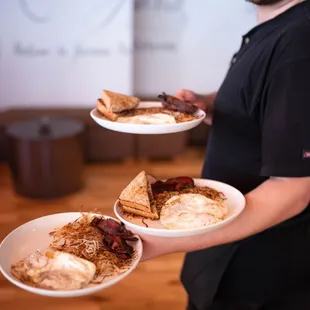 Our chef-inspired dishes highlight their scratch-made components as well as their ethically - and when possible - local ingredients.