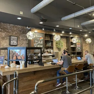 people sitting at the bar