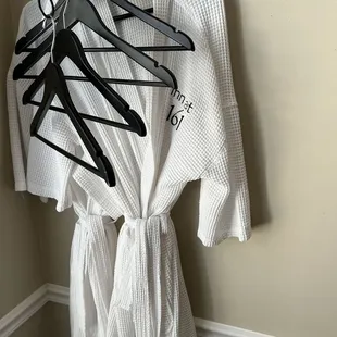 Cute robes provided for you